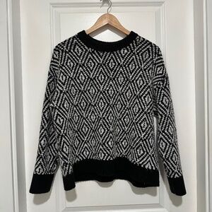 Reitmans | Women’s Size Large Boxy Long Sleeve Patterned Crew Neck Sweater